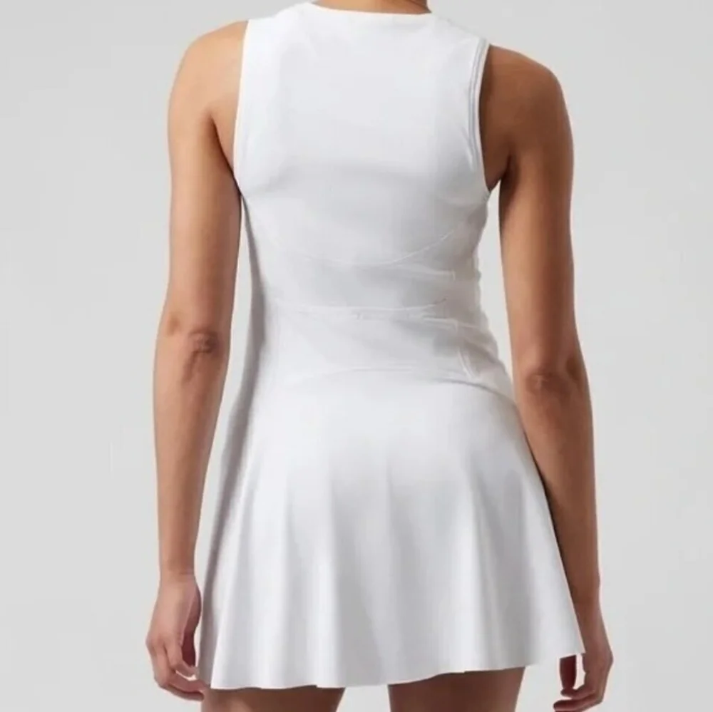 Athleta Ace Tennis Pickleball Athletic Dress White Sleeveless Size L